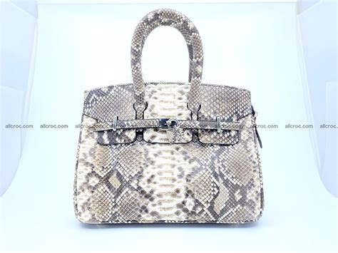 python Hermes handbags for women